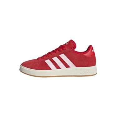 Imagem de adidas Tênis feminino Grand Court Base 00s, Better Scarlet Clear Pink Off White, 38 BR