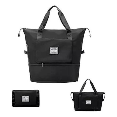 Imagem de Bolsa Viagem Prova Água Dobrável Grande Compartimento Extra - Dobravel