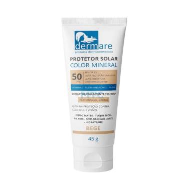 Imagem de protetor Solar 50 FPS Mineral Bege Médio - Dermare