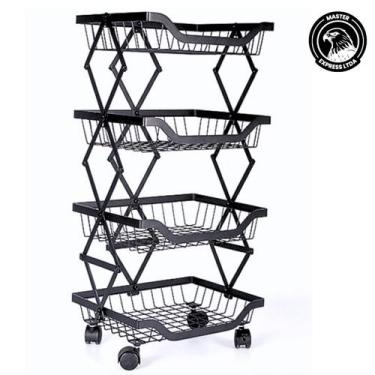 Imagem de Prateleira Organizador Ferro Multiuso Articulado 4 Andares - Master