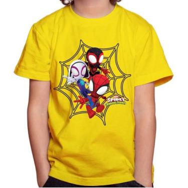 Imagem de Camiseta Camisa Infantil Juvenil Super Herói Homem Aranha Spider Man M