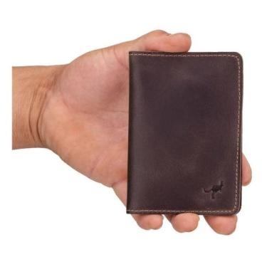 Imagem de Carteira Porta Documentos/Rg Vertical Couro Legítimo Compacta - Ello G