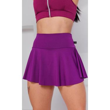 Imagem de Short Saia Babado Suplex Feminino Fitness Academia WOLFOX-Feminino