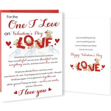 Imagem de Mcduldul Happy Valentines Day Cards Gifts for Him Her | Cartão de Dia dos Namorados para homens e mulheres | Presentes I Love You