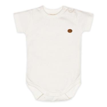 Imagem de Body Manga Curta Bebê Menino Algodão Off White Mini & Co-Masculino