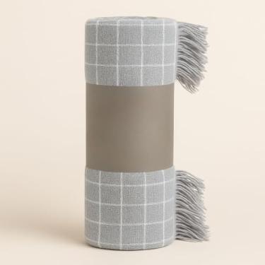 Imagem de Manta Oslo Gigante 1,45x2,00m Algodão Luxo para Sofá e Cama Decorativa Protetora(OSLO 1,45X2,00 CINZA CLARO)