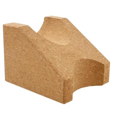 Imagem de MABCIRY Descanso de pescoço de guitarra 2 em 1 de cortiça, suporte estável para apoio de pescoço de guitarra, ferramenta Luthier para instrumento de cordas, suporte de cabeça de violino para estação