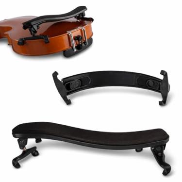Imagem de Espaleira Apoio de Ombro para Violino e Viola 4/4 e 3/4 Ajustável Ergonômica Almofadada Espumada Macia com Enchimento Revestida Suporte Confortável Profissional Estudante