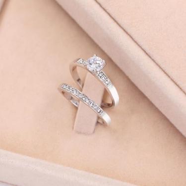 Imagem de Anel de moda empilhável, pulseira de verão moderna, joias chiques de escritório em camadas, acessórios noturnos de várias camadas, joias de festa inspiradas em celebridades YC6667, Latão, Sem pedra