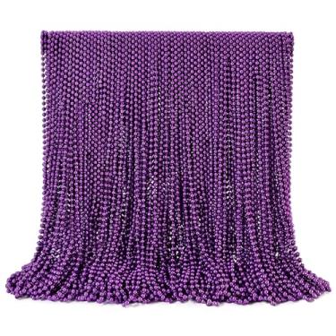 Imagem de MAOFENG Colares de contas de carnaval, 150 peças, acessórios de roupas, em massa, para desfile de carnaval, artigos de festa, lembrancinhas de decoração, 33in, Plástico, Sem Pedra Preciosa