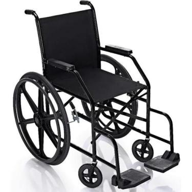 Imagem de Cadeira de Rodas Simples 40cm PL 001 Pneus Maciços Prolife - Prolife C