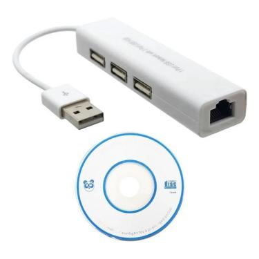 Imagem de Placa Rede Externa Rj45 Adaptador Lan Ethernet Usb Rj45