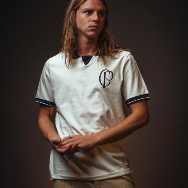 Imagem de Camisa Polo Corinthians CP Retrô Off White Masculina-Masculino