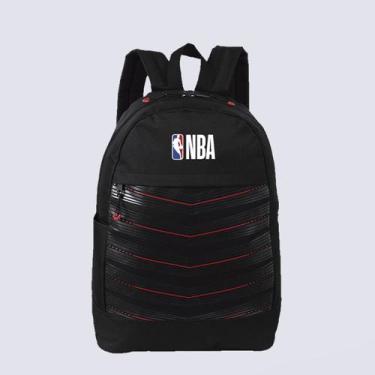 Imagem de Mochila NBA Basics Preta e Vermelho - Sestini, Único