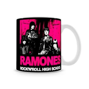 Imagem de Caneca Ramones rock n roll high school - Starnerd