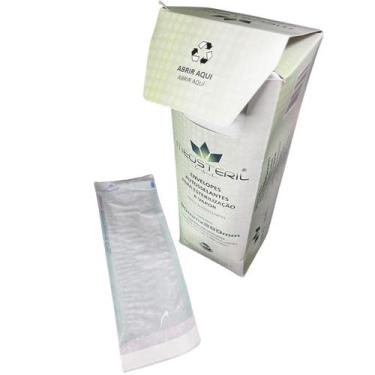 Imagem de 200 Envelopes 90x260mm Autosselantes Medsteril  Papel Grau Cirúrgico p