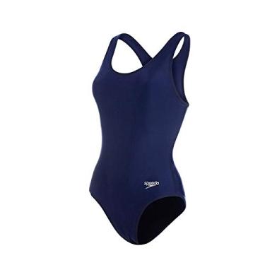 Imagem de Maiô, Speedo, Racerback, Tecido Liso com Lycra Xtra Life Para Alta Performance, tamanho GG3 - Marinho