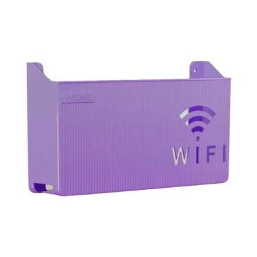 Imagem de Prateleira De Parede Para Roteador Wi-Fi Sem Fio, Caixa De Armazenamen