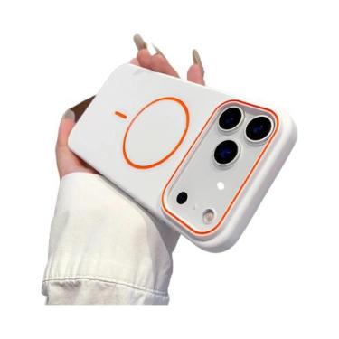 Imagem de Capa Magnética Fosca E Macia Para iPhone 17 pro Max 16E 15 14 13 12 11