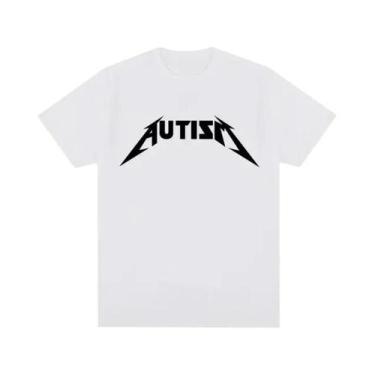 Imagem de Camiseta Unissex Oversized De Manga Curta Com Estampa De Metal Rock E 