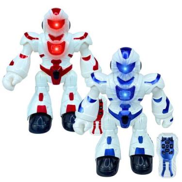 Imagem de Robô Brinquedo Infravermelho Dança Gira Se Movimenta C/ Sons & Luz Ver