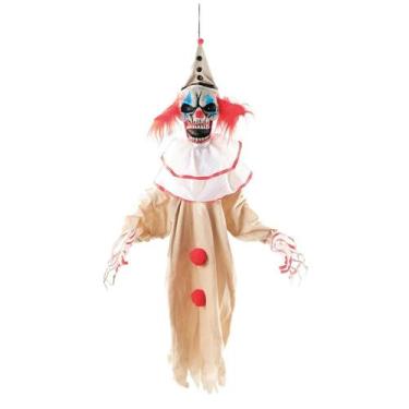 Imagem de Palhaço Halloween pra Pendurar Com Som e Movimentos Assustadores - Fan