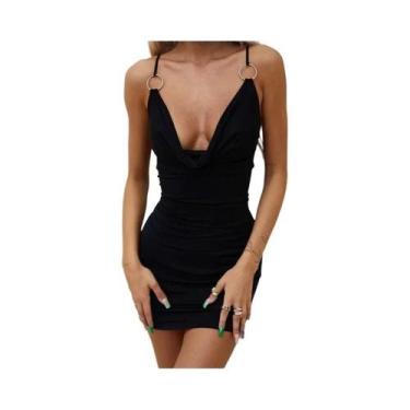 Imagem de Vestido Bodycon Sem Mangas Para Mulheres, Solto, Sexy, Costas Descober