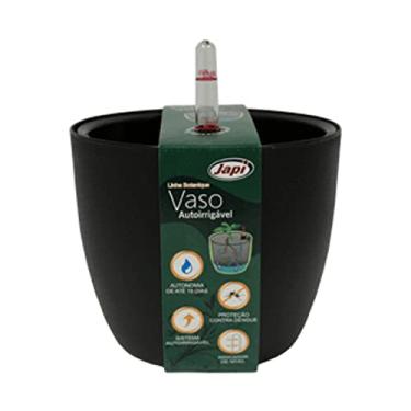 Imagem de JAPI VPBRL15 Vaso Plastico Botanique, Redondo, Preto 15