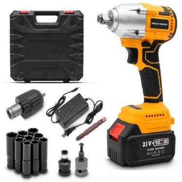 Imagem de Chave de Impacto 21V Brushless Hilda 350Nm com Bateria 4.0Ah Kit Soque