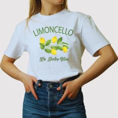 Imagem de Camiseta Limoncello Feminina Básica 100% Algodão Premium-Feminino
