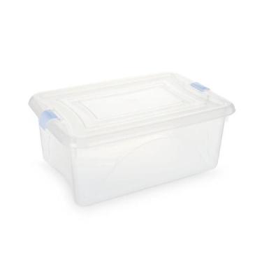 Imagem de Caixa Plástica Organizadora Transparente 12,5 Litros - Plasvale Transp