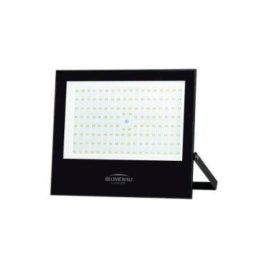 Imagem de Refletor Blumenau Led Play 150w Preto Bivolt 3000k Luz Amarela - BLUME