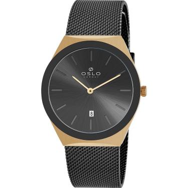 Imagem de Relógio Oslo Masculino Ref: Omtsss9u0020 P1px Slim Mesh Bicolor