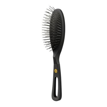Imagem de Escova Pinos Média Sem Bolinha Black Premium Pet Propetz Original