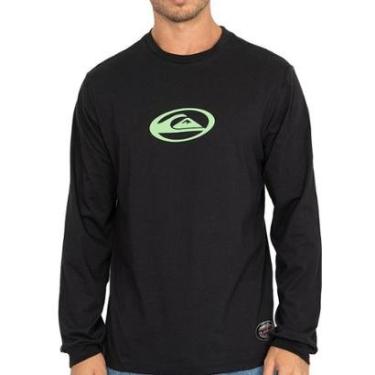 Imagem de Camiseta Quiksilver ML Domed Logo Flaming Heat WT26-Masculino