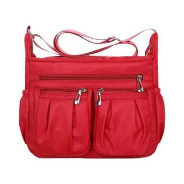 Imagem de Bolsa Transversal Feminina De Grande Capacidade Em Nylon Impermeável P