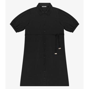 Imagem de Vestido Midi Manga 3/4 Plus Size Secret Glam Preto, Plus G3, Preto