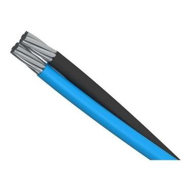 Imagem de Cabo Duplex Alumínio 25mm 1kv Preto E Azul Megamax -100 Mts