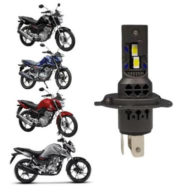 Imagem de Lâmpada Farol Moto Honda CG150 160 UltraLed Headlight H4 Nano Pk20 Per