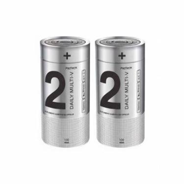 Imagem de Kit 2 Multivitamínicos Polivitaminicos Daily MultiV Protech Vitaminas AZ-Unissex