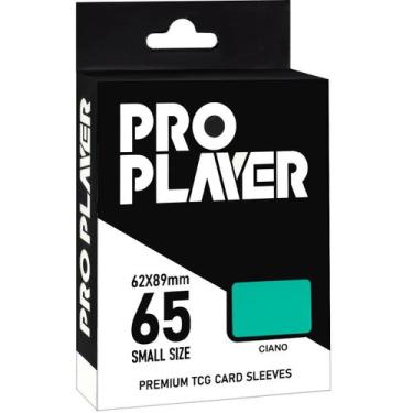 Imagem de Sleeves Small Premium Para Cartas Yugioh 65 Shield Pro Player, Ciano