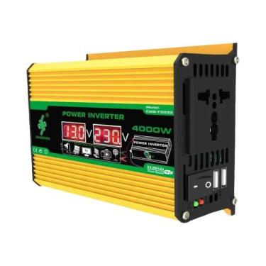 Imagem de Inversor Solar Portátil De 4000W Com Display LCD E Duas Portas USB, Co