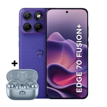 Imagem de Kit Smartphone Motorola Edge 70 Fusion Plus 5G 256GB e Fone Bluetooth 