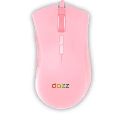 Imagem de Mouse gamer dazz mizard 1200dpi usb 2.0 rosa cabo 1.8 metros, ROSA