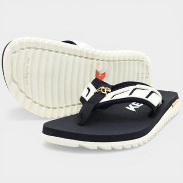 Imagem de Sandália Kenner Kivah Full Force Masculina - Preto e Branco - 40, 40