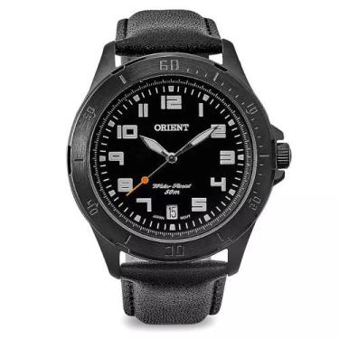 Imagem de Relógio Orient Masculino Couro Preto Mpsc1008 P2px - Grande