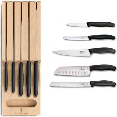 Imagem de Conjunto 5 facas com cepo para gaveta Swiss Classic Victorinox 6.7143.