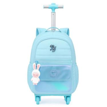 Imagem de Mochila De 4 Rodinhas Escolar Menina Just Candy Matelasse - Denlex, Ve