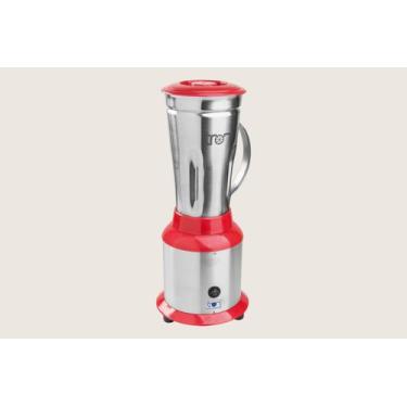 Imagem de Liquidificador Industrial Profissional Master Vermelho Copo Inox 1,5L 