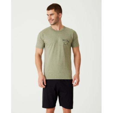 Imagem de Pijama Manga Curta Malha Masculino Malwee Ref. 85659, P, Verde musgo